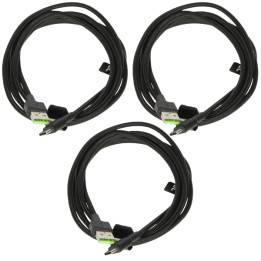 Green Cell KABGCSET03 3x 2.0m Audio Cable Set - 3.5mm Jack Male to Male