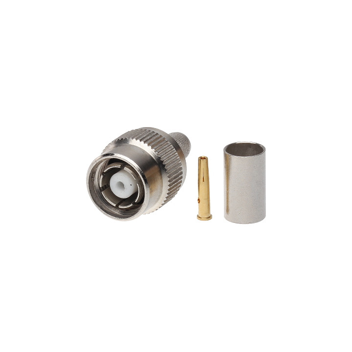 Conector macho de engarzado RJ45 TNC-W-RP/ZAC.H-155 para cable Ethernet Cat5e/Cat6