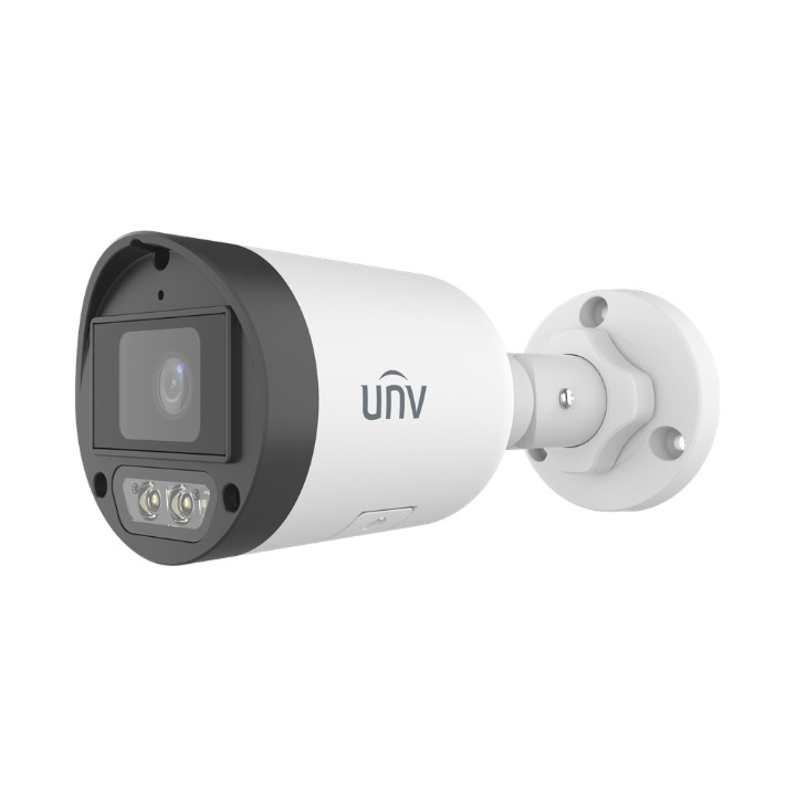 UNIVIEW IPC2124LB-AF28K-DL2 4MP Smart Dual Light Bullet IP Camera with 2.8mm Fixed Lens, PoE, Outdoor Surveillance