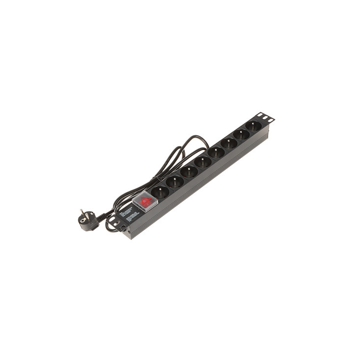 PD-8/R Power Strip / Extension Cord 8 Outlets, 1.5m Cable