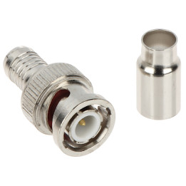 BNC-W/CRIMP-RG59*P100 BNC Crimp Connector Male for RG59 Coax Cable 75 Ohm