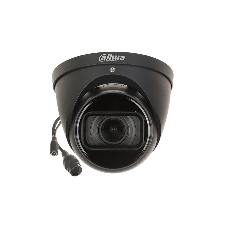 DAHUA IPC-HDW5442T-ZE-2712-S3-BLACK Caméra IP dôme à zoom motorisé WizMind S 4MP avec PoE, analyse AI, objectif 2,7-12 mm