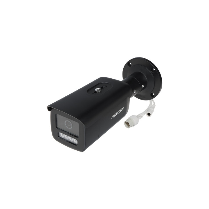 Hikvision DS-2CD2T47G2H-LI(2,8MM)(EF)(NOIR) Caméra IP intelligente hybride Light ColorVu 4MP avec PoE