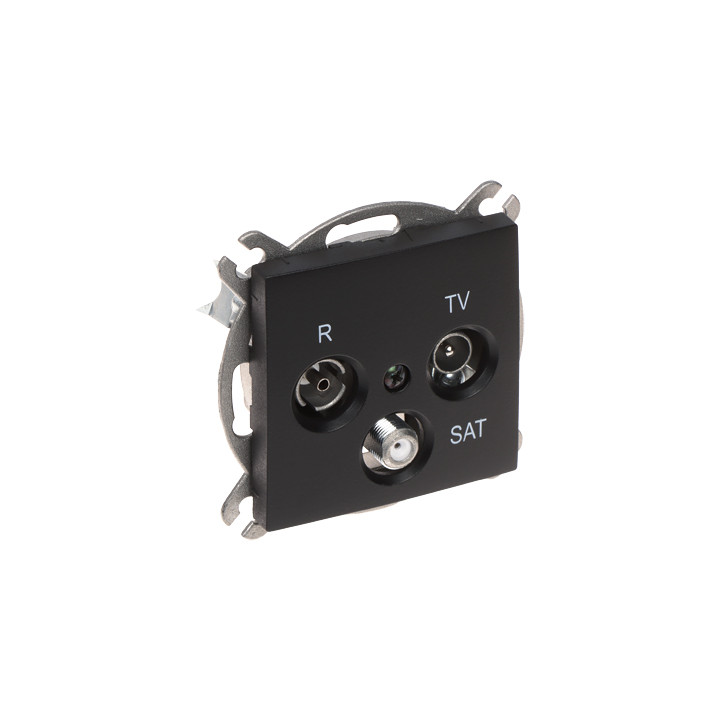Elektro-Plast SANTRA/4153-19/EPN R-TV-SAT Wall Outlet – Female F-Type Coax Socket, 75 Ohm, White