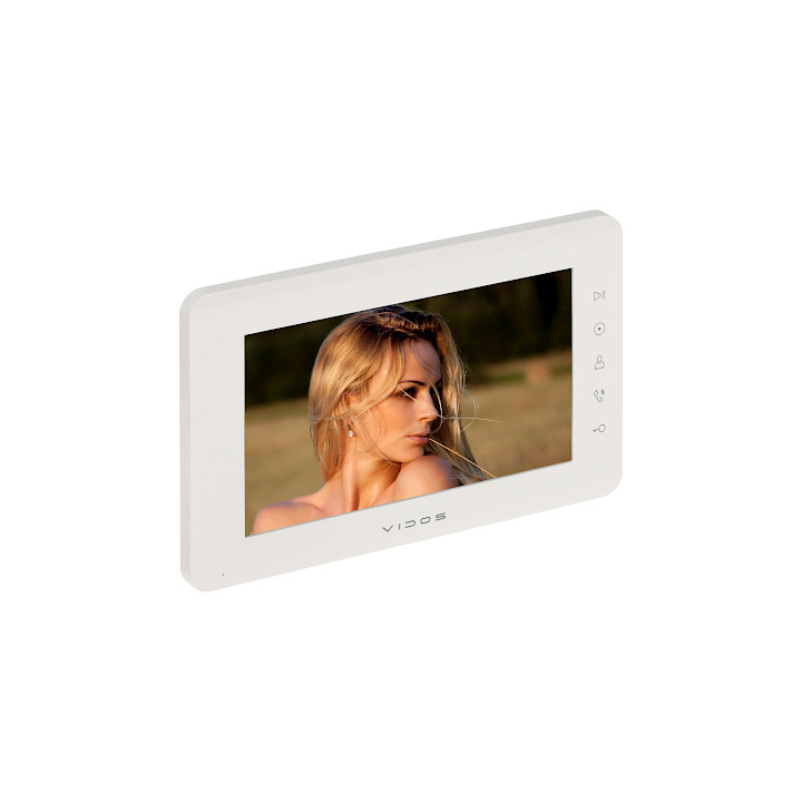 VIDOS M12W Indoor Monitor for IP Intercom System - Video Doorbell Monitor with 7" Screen