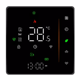 Tuya Thermostat intelligent 16A chauffage au sol noir ZigBee 5904496828641