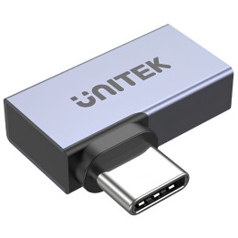 UNITEK A1040GY01 USB-C Male to Female Adapter - Grey