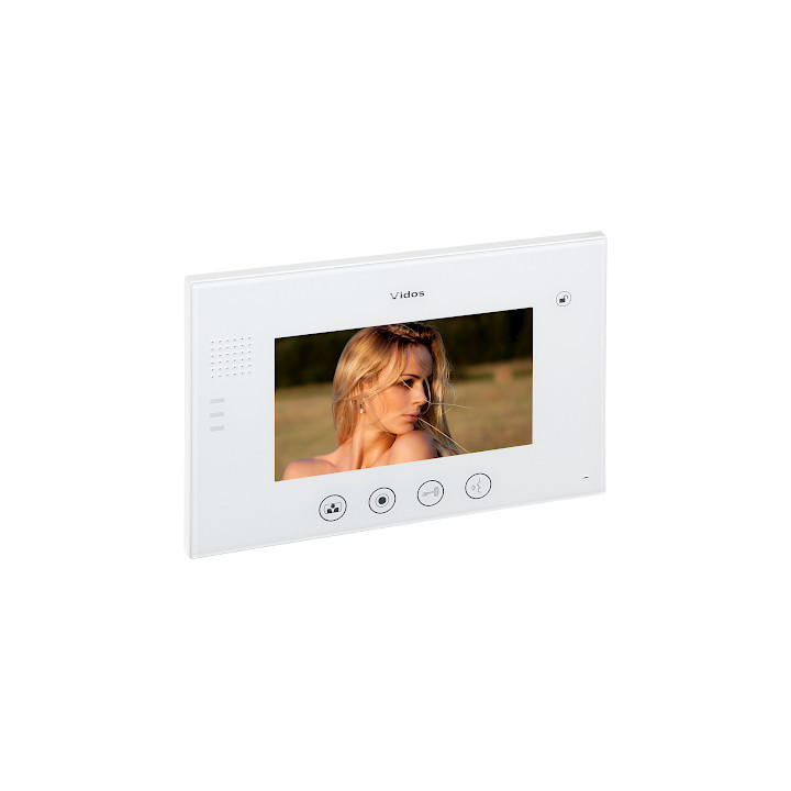 VIDOS M670W 7" Wi-Fi Indoor Monitor for IP Video Doorbell System – Smart Home Touchscreen Intercom with Tuya App