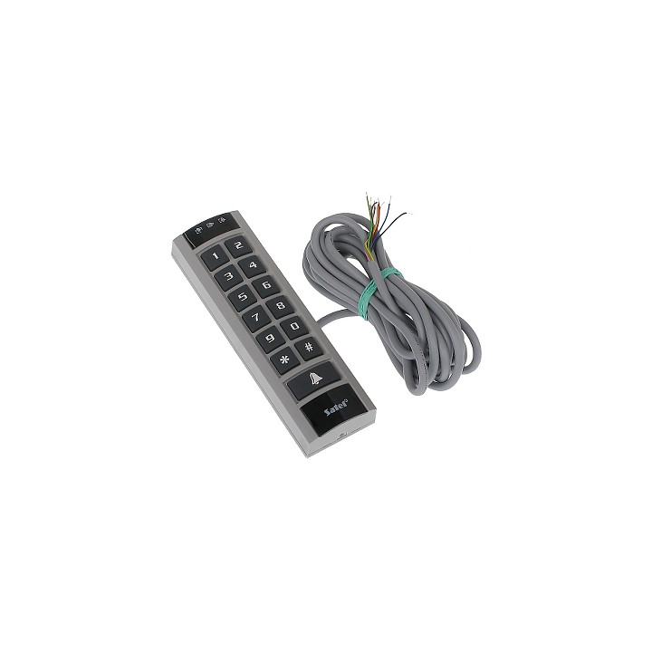SATEL INT-SCR-BL Proximity Card Reader with Keypad – Standalone Access Controller, 125kHz RFID, 1000 Users