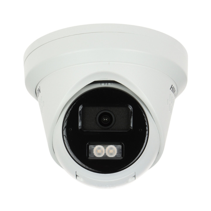 Hikvision DS-2CD2363G2-LI2U/SL(2.8MM) 6MP AcuSense Turret IP Camera with 2.8mm Fixed Lens, PoE, ColorVu, 4K
