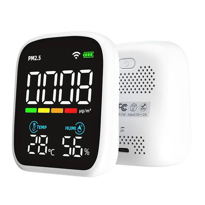 Tuya WiFi PM2.5 Air Quality Sensor with Temperature & Humidity 5906203620043