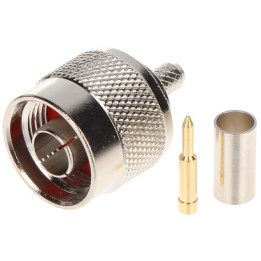 Conector de crimpado BNC RG-58 N-W/ZAC.RG-58 macho 50 ohmios