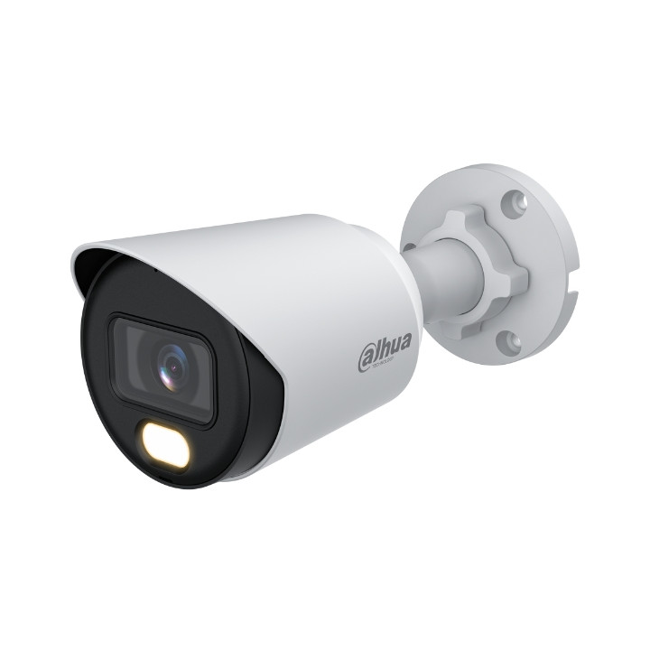 DAHUA HAC-HFW1239T-A-LED-0280B-S3 Caméra Bullet analogique couleur 2 MP, 4 en 1 (AHD/TVI/CVI/CVBS), objectif 2,8 mm, lumière bla