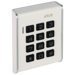 ATLO ATLO-KRM-103 Samodzielny kontroler dostępu RFID z klawiaturą, 125 kHz, 12 V DC - Sterowanie zamkiem drzwi do biura, magazyn