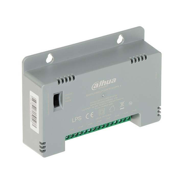 DAHUA PFM344D-8CH-EN Alimentation sur rail DIN 8 canaux pour caméras de sécurité