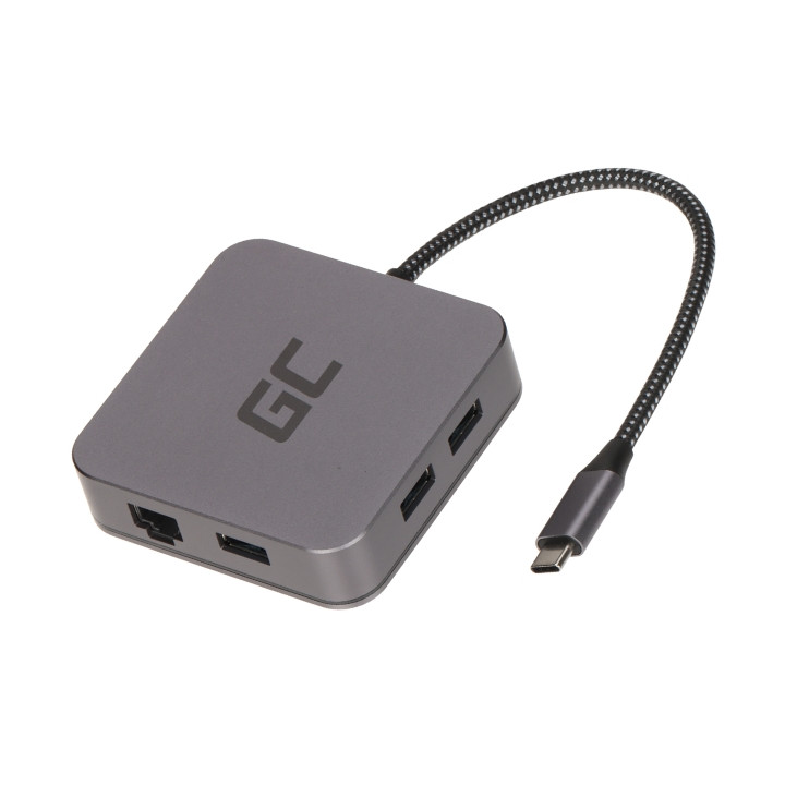 Green Cell AK61 USB 3.0 Hub with Ethernet Port – Desktop USB Hub for Laptop & PC