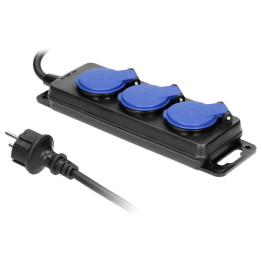 ORNO OR-AE-13158/5M Power Distribution Block 3 Sockets 5m IP44
