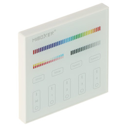 MiBOXER T4 LED Controller 2.4GHz RF Remote Control for Mono/CCT/RGB/RGBW/RGBCCT Strips, 12-24V DC