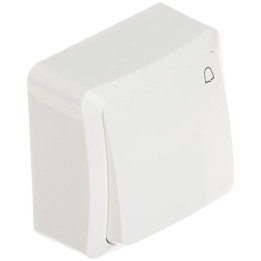 Elektro-Plast BERG/3714-00/EPN Momentary Push Button Switch 250V 10A White Flush-Mount