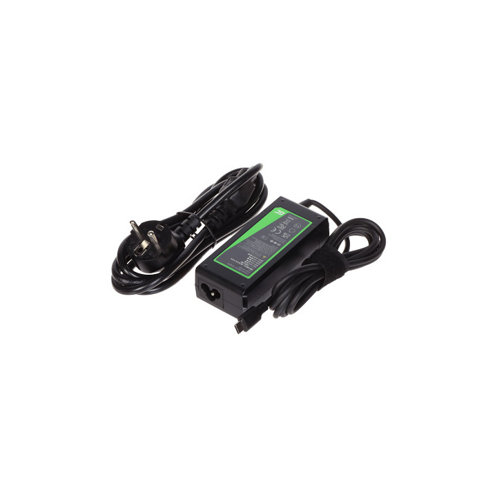 Green Cell USB-C-W/230V/65W-GC 65W USB-C Power Adapter Charger for Laptops and Tablets