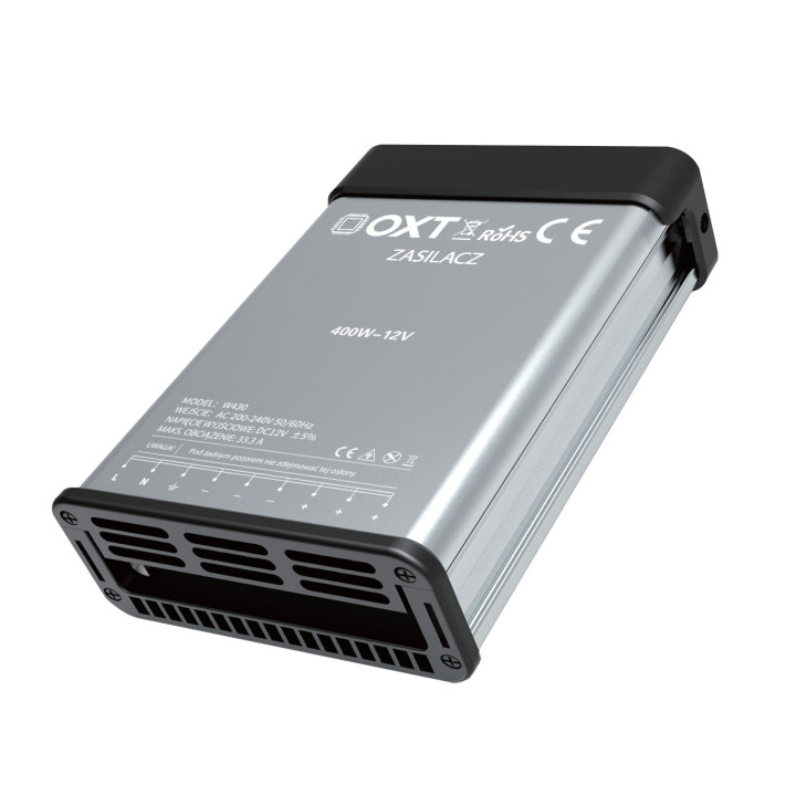 OXT PRO LED Power Supply 12V 400W 33.33A Outdoor Rainproof