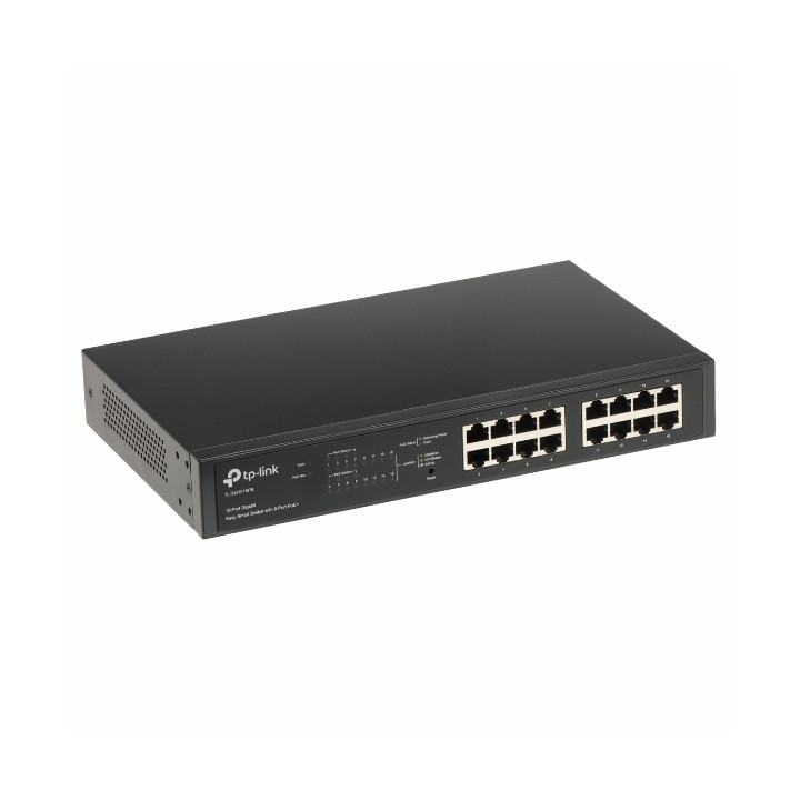 TP-LINK TL-SG1016PE 16-Port Unmanaged PoE Switch with 250W Budget, 10/100/1000 Mbps