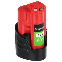 Green Cell PTML12V3-GC Replacement Battery for Milwaukee M12 12V 3Ah Li-ion Power Tool Battery