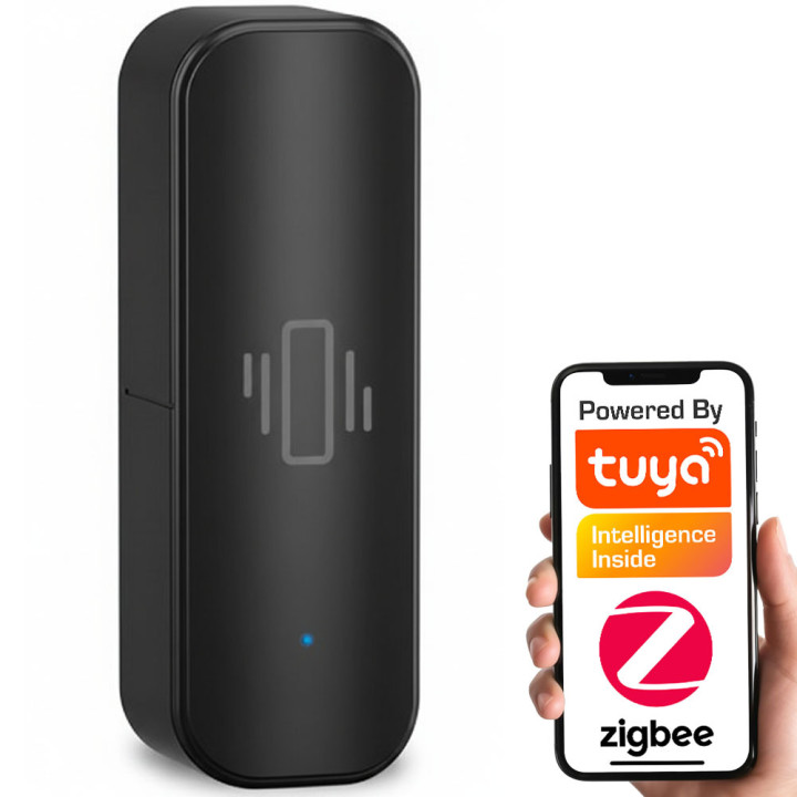 Tuya ZigBee Vibration Sensor Black