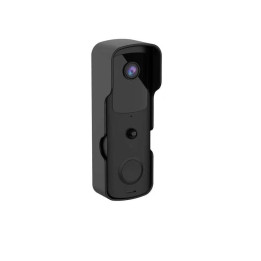 Tuya WiFi Outdoor Video Doorbell Kit with Plug-in Chime, Black
