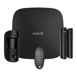 AJAX AJ-STARTERKITPLUS-CAM-B Smart Home Starter Kit with Wi-Fi Camera
