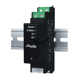 Shelly Wave Pro Shutter DIN Rail Smart Relay with Energy Monitoring