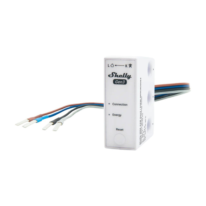 Shelly 3EM-63W Gen3 1/3-Phase WiFi Energy Meter (Wired Model)