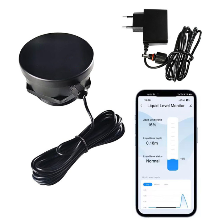 Liquid Level Sensor Water Tank Septic Tank IP65 ZigBee TUYA