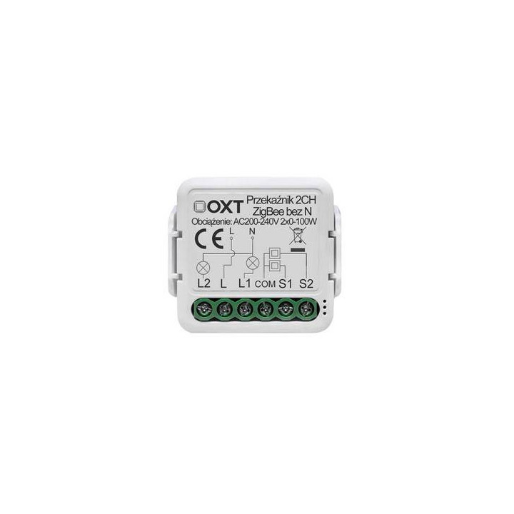 OXT Mini Relay 2-Circuit ZigBee TUYA Smart Module (No Neutral Required)