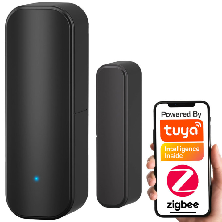 Tuya Smart Door/Window Sensor ZigBee 3.0 Black 5906203624164