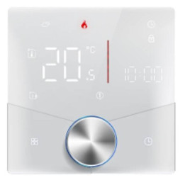 Thermostat intelligent Tuya avec bouton blanc WiFi 5A
