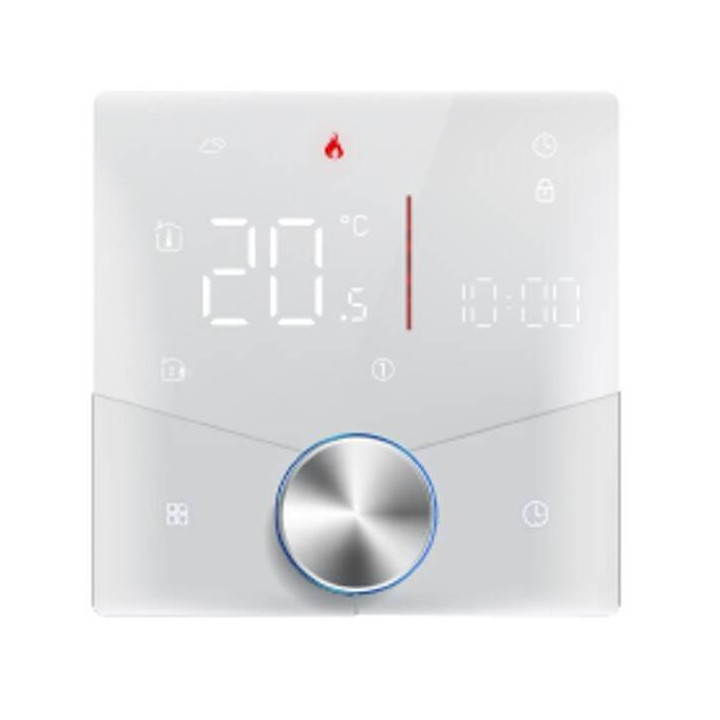 Thermostat intelligent Tuya avec bouton blanc WiFi 5A