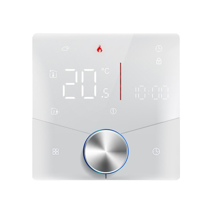 Tuya TR088 Thermostat intelligent avec bouton, blanc, 16A, WiFi