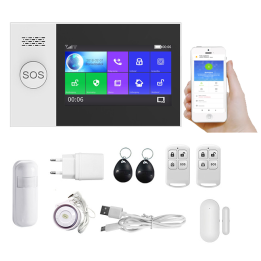 Tuya WiFi GSM RF433 MHz Alarm Control Panel 4.3" Touchscreen (5904496821147)