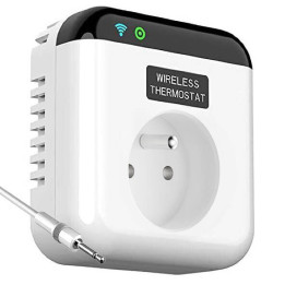 Thermostat de prise intelligente Tuya WiFi avec capteur externe 15A 230V