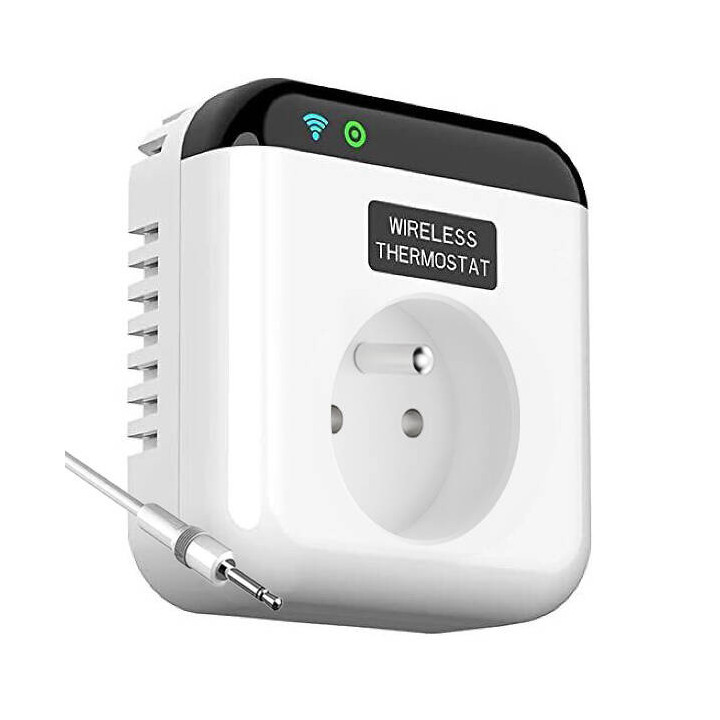 Thermostat de prise intelligente Tuya WiFi avec capteur externe 15A 230V
