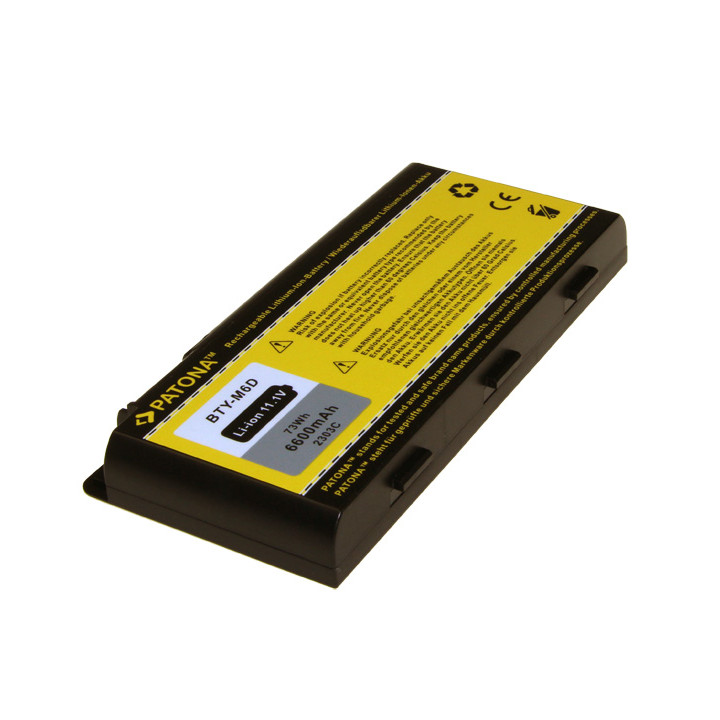 Patona PT2303 Battery MSI BTY-M6D 6600mAh Li-Ion 11.1V