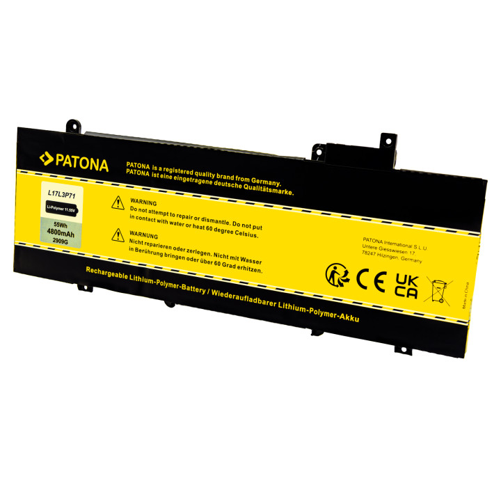 Patona PT2909 Laptop Battery for Lenovo ThinkPad T480S 4800mAh 11.55V Li-Pol