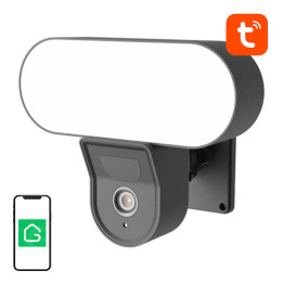Gosund IPC3 Cámara WiFi inteligente para exteriores con reflector, IP65, Tuya