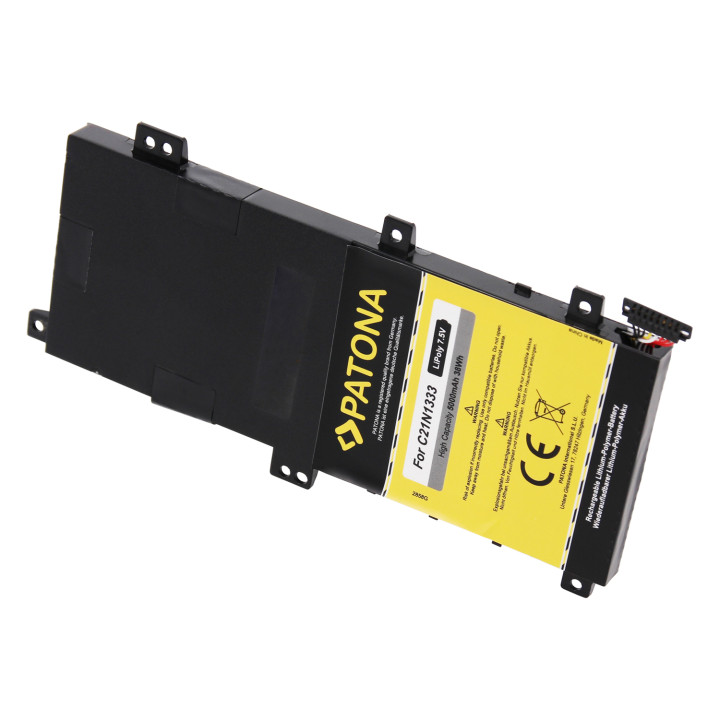 Patona PT2858 Laptop Battery 5000mAh 7.5V Li-ion for Asus Flip R554/TP550 (C21N1333)