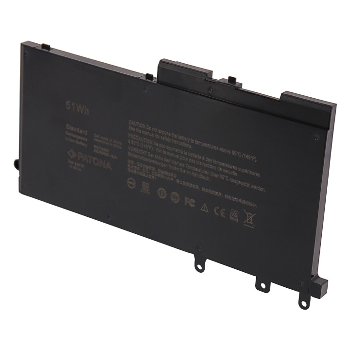 Patona PT2899 Laptop Battery for Dell Latitude 5280/5480/5590, 4474mAh, 11.4V, Li-ion