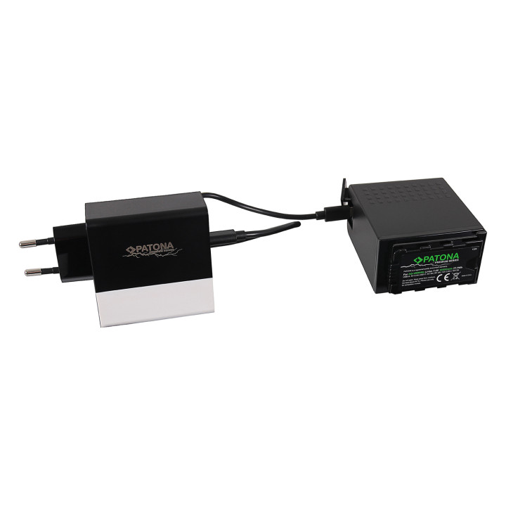 Patona PT1328 Battery 10500mAh 7.4V Li-Ion with USB-C + Charger