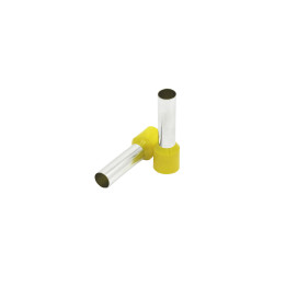 Embout isolé 25 mm2/22 mm, jaune, 50 pcs