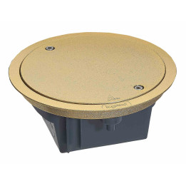 Boîte de sol avec couvercle amovible - IP 66 - 4 modules - laiton