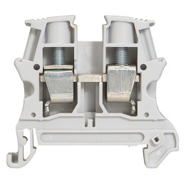 Bornier Viking 3 - vis - 1 connexion - 1 entrée/1 sortie - pas 10 - gris